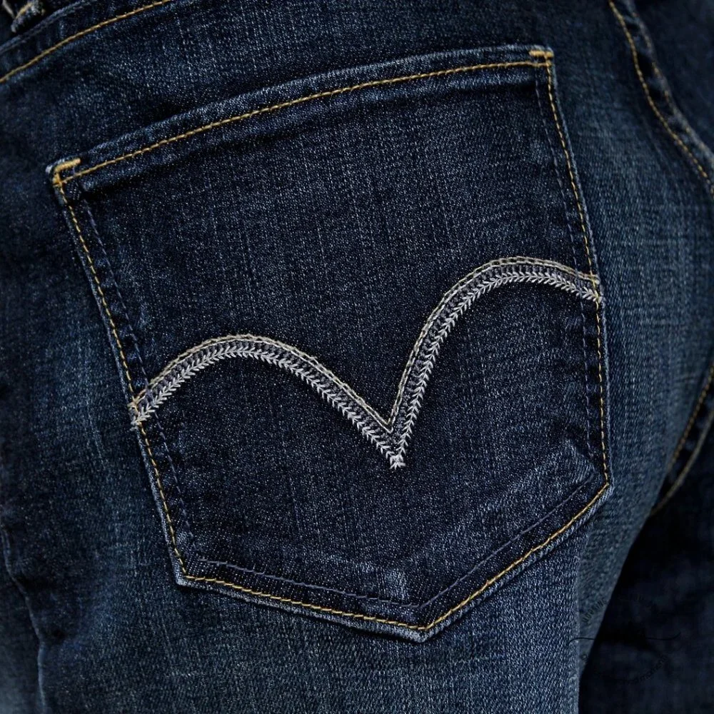 Levi's The Original Jeans Cotton Mid‎ Rise Denim Shorts with Frayed Hem